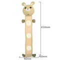 Plush fleece rabbit dog snuffle toy with treat compartments and squeaker, shown on a white background.