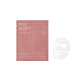 Collagen gel facial mask sheet with hyaluronic acid and aloe extract, showing two-piece design