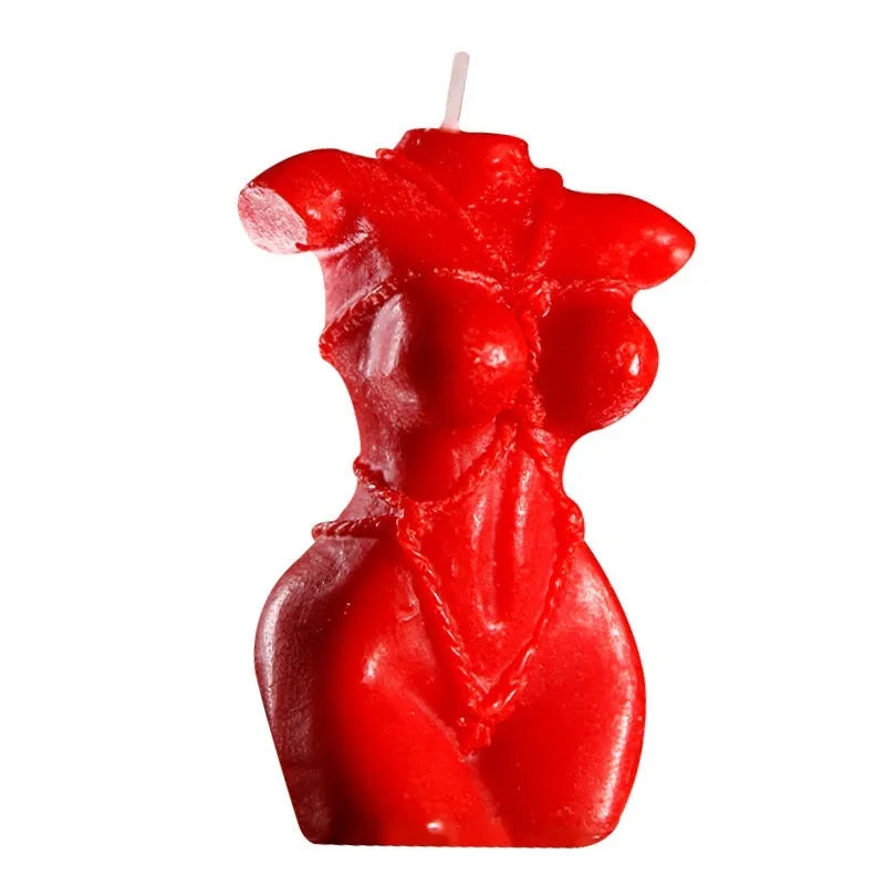 Low-temperature soy wax fragrance candles in rose red, pink, and purple colours for sensual use.