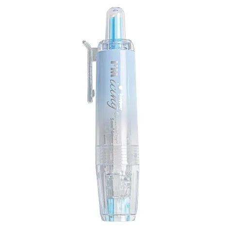Press correction tape in blue, mint, pink, and white with 5 cm x 6 cm refill core