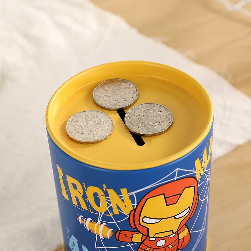 British style creative metal piggy bank with coin slot, 85mm dimensions