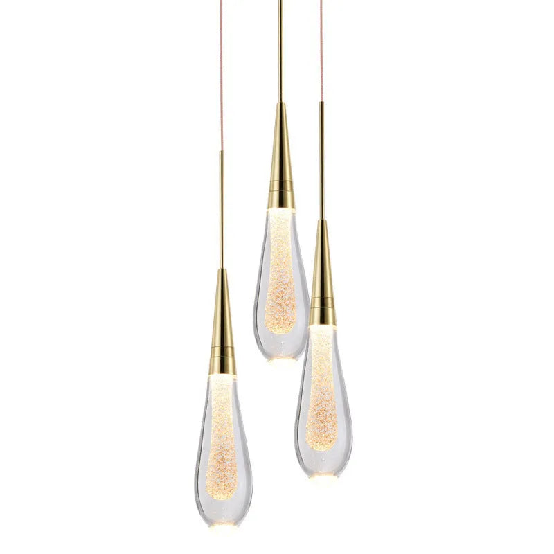 Postmodern crystal chandelier single head pendant light 27cm height 5cm diameter 130cm adjustable cord 2W LED