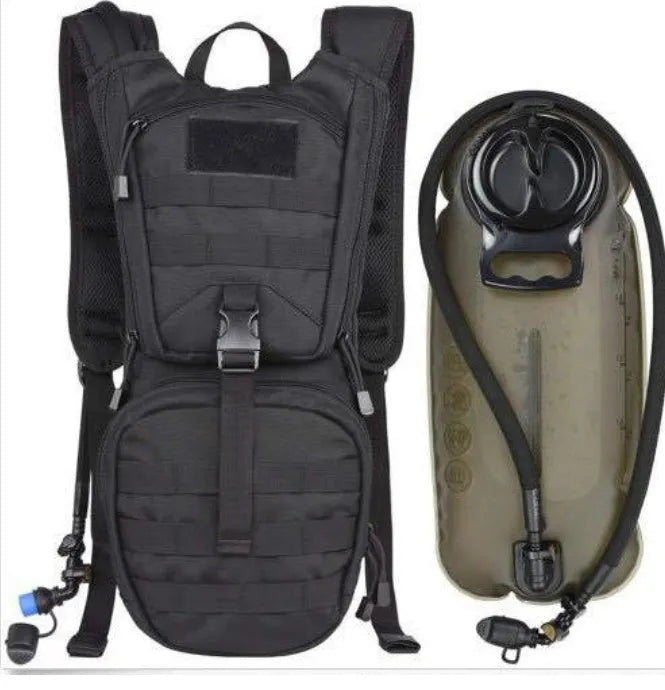 Hydration tactical cycling backpack, Oxford cloth, 3L capacity, 100cm tube, 47x20x10cm, for cycling and mountaineering.