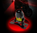 Black laser fog light anti-tailgating spotlight for cars and motorcycles, rear anti-collision warning accessory
