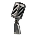 Professional condenser microphone with cardioid pickup pattern and USB cable for recording and live streaming.
