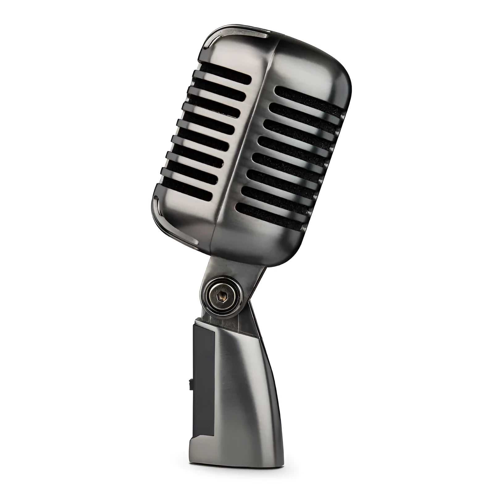 Professional condenser microphone with cardioid pickup pattern and USB cable for recording and live streaming.