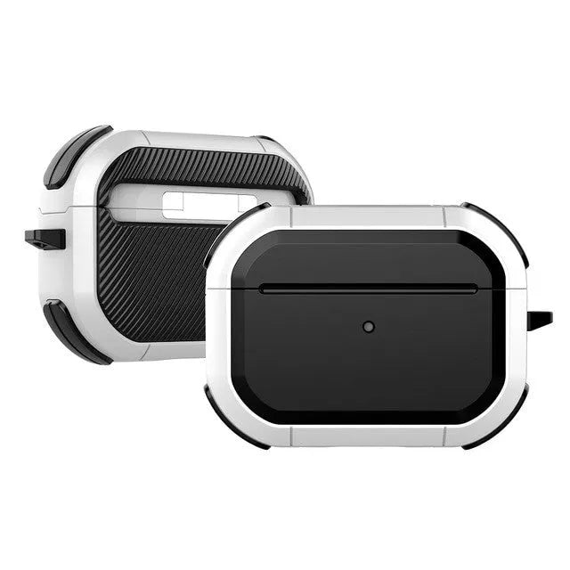 AirPods 1, 2 and Pro protective shell case in multiple colours showing TPU and PC construction