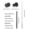 360 selfie stick with rotating handle, aluminium alloy and carbon fibre rod options, 0.7m to 3m lengths