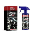 Auto Refresh spray car polish bottle with silica coating for gloss and hydrophobic protection on red car paint