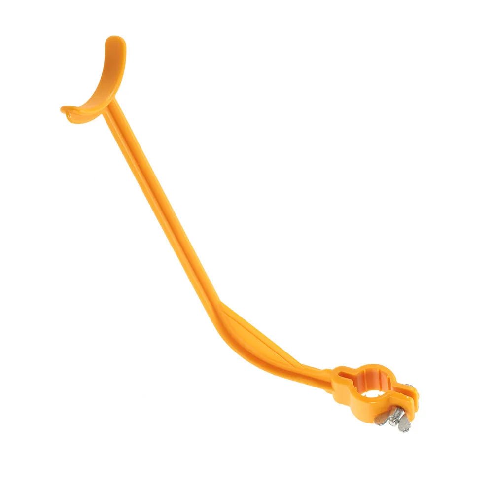 Yellow golf swing training aid, plastic, 25 x 8 x 5cm, for wrist hinge and face alignment.