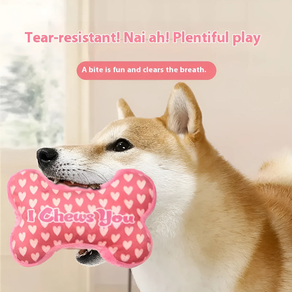 PP plastic bite-resistant dog toy for tooth cleaning, available in multiple colours.