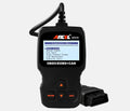 Black universal automobile fault detector scanner for engine diagnostics with 12V power supply