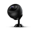 1080p wireless Wi‑Fi indoor surveillance camera with USB cable on a white background