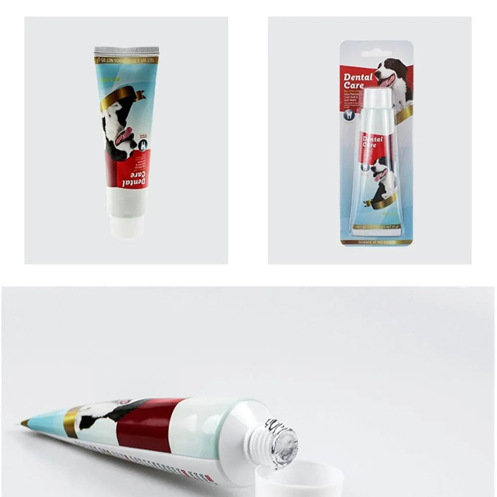 95g plastic tube of dog clean toothpaste for dog dental care and bad breath reduction