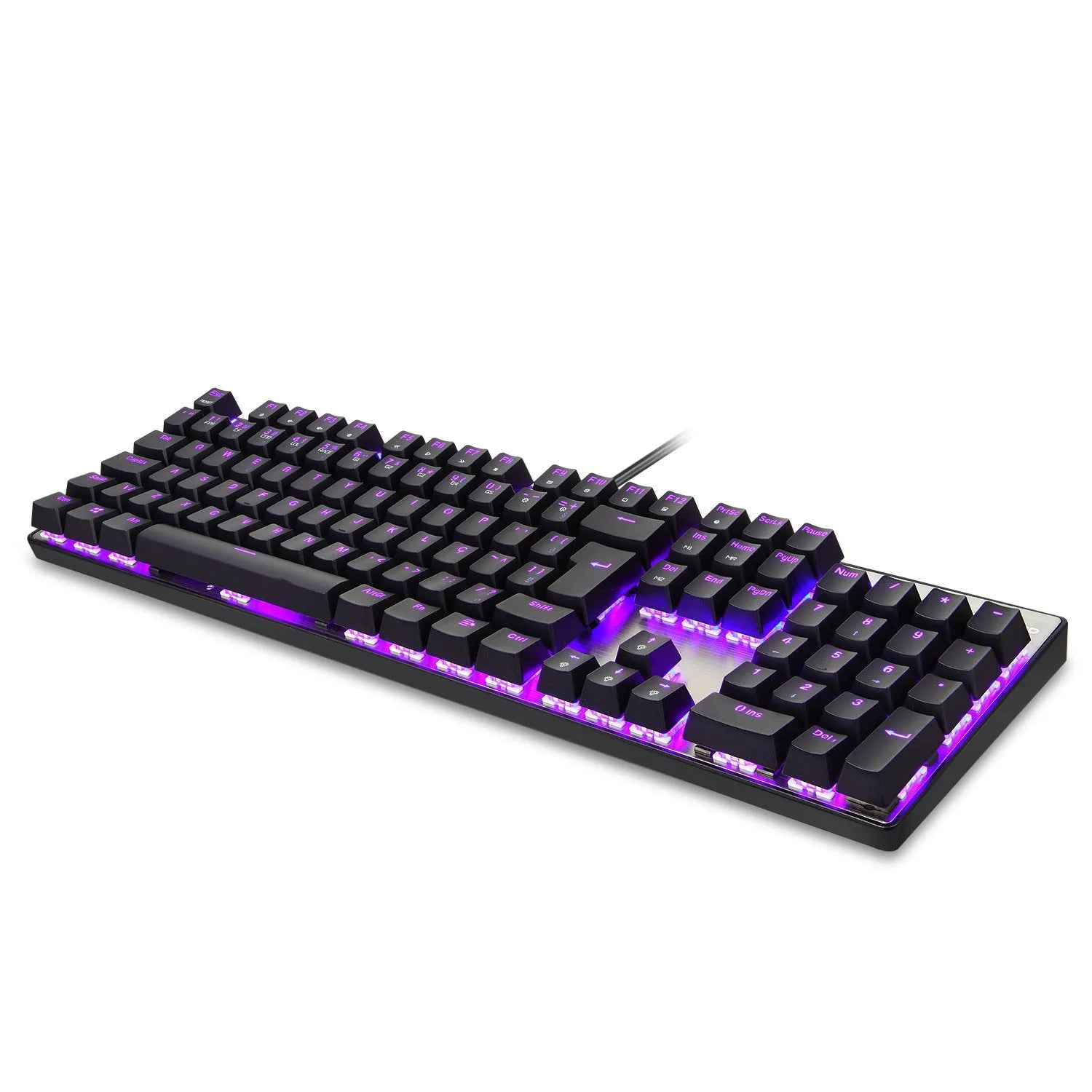 CK61 RGB compact 61-key mechanical keyboard with black body and transparent ABS keycaps