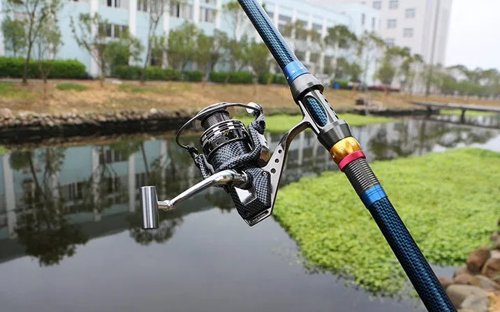 Full metal fishing spinning reel with aluminium alloy wire cup and metal rocker arm, 13+1 bearings