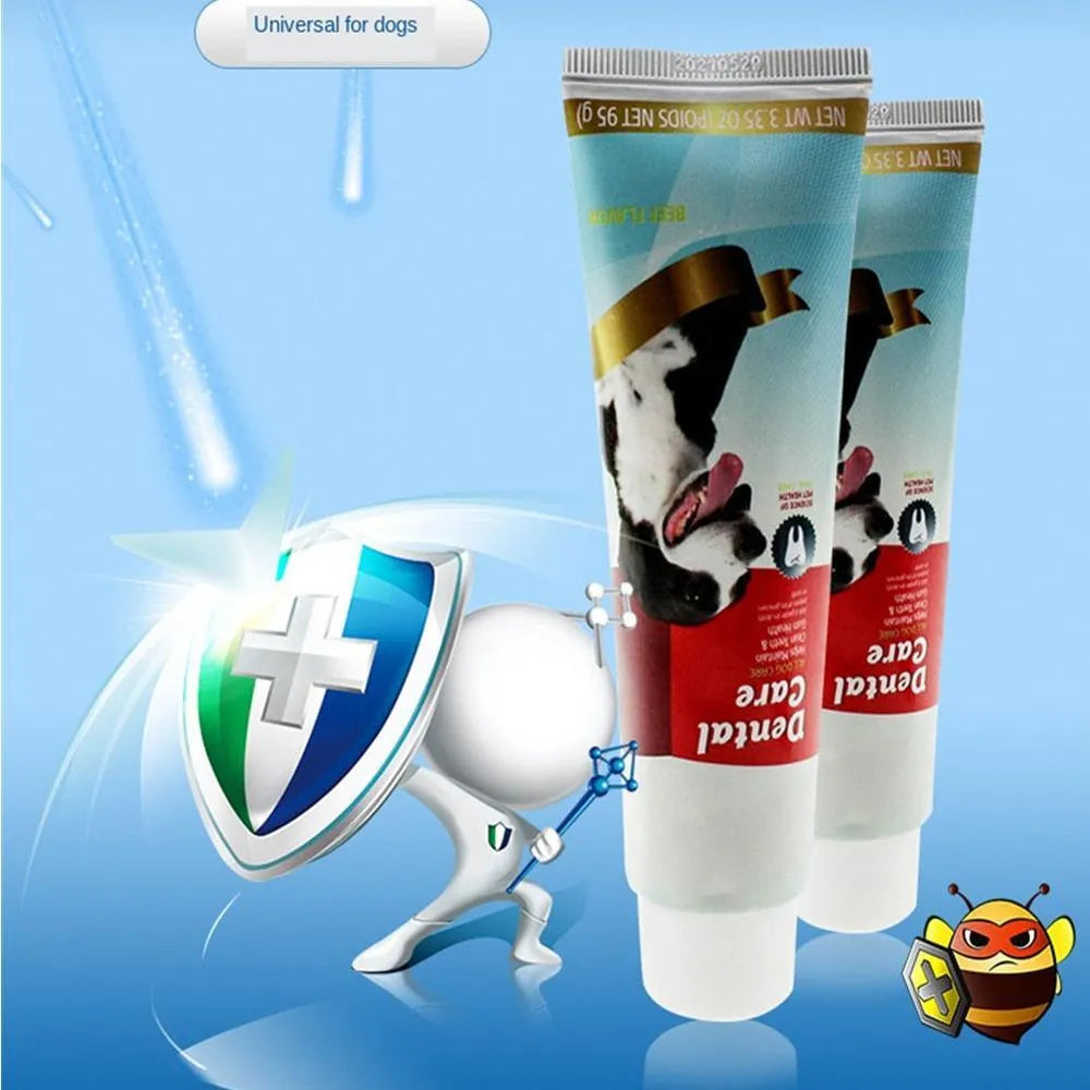 95g plastic tube of dog clean toothpaste for dog dental care and bad breath reduction