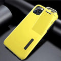 Black AirPods charging case cover with edge protection compatible with iPhone