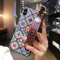 Samsung Galaxy mobile phone case with a flip-out kickstand bracket in various style options.