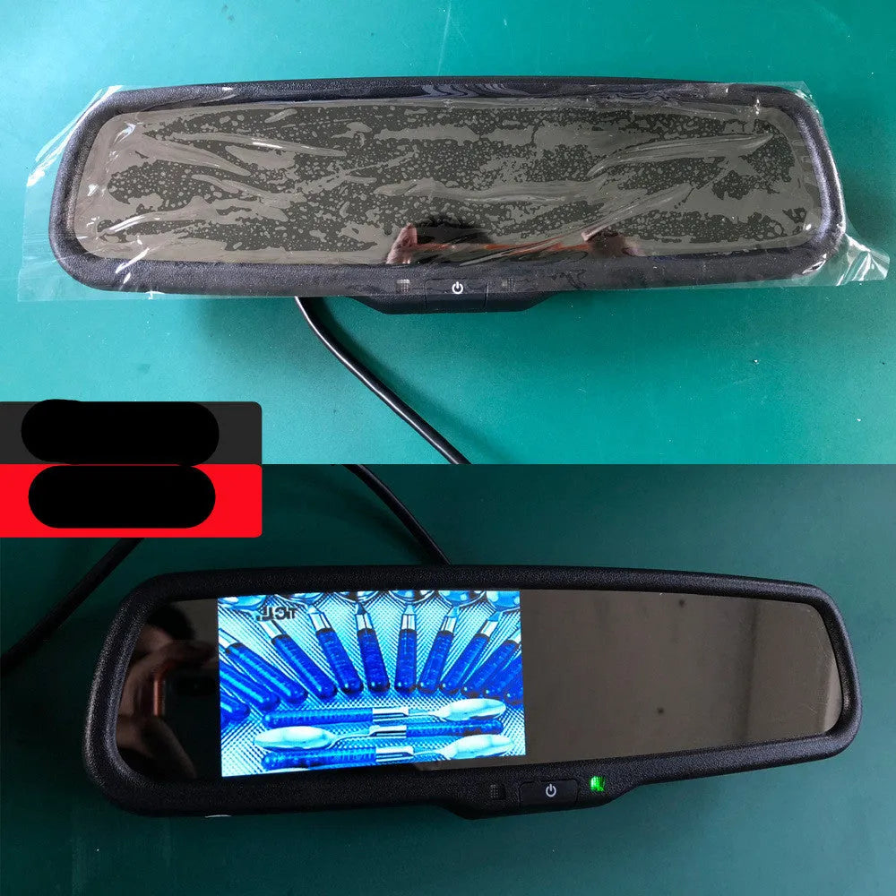 4.3 inch auto dimming rearview mirror monitor with TFT LCD screen and replacement bracket