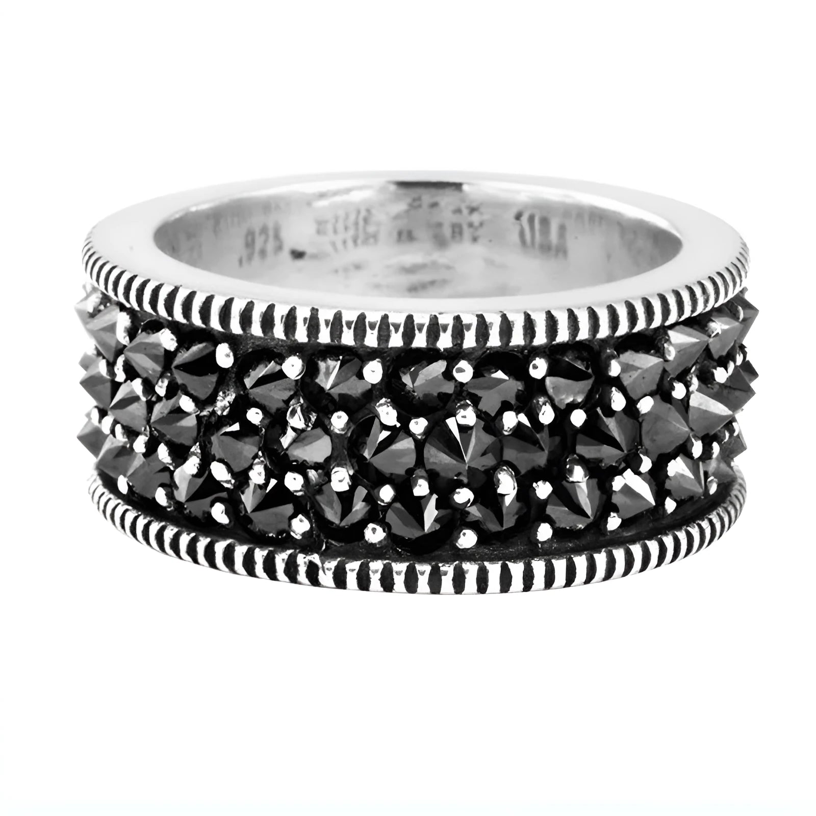 Geometric alloy ring with starry sky pattern, unisex design, colour AJZ3129 Ring
