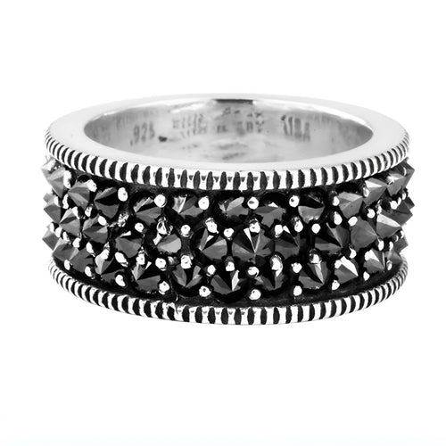 Geometric alloy ring with starry sky pattern, unisex design, colour AJZ3129 Ring