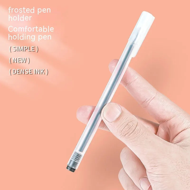 Set of 12 coloured gel pens with 0.5 mm tips in a box, plastic barrel stationery