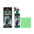 120ml car tire protective agent and green towel for cleaning and polishing