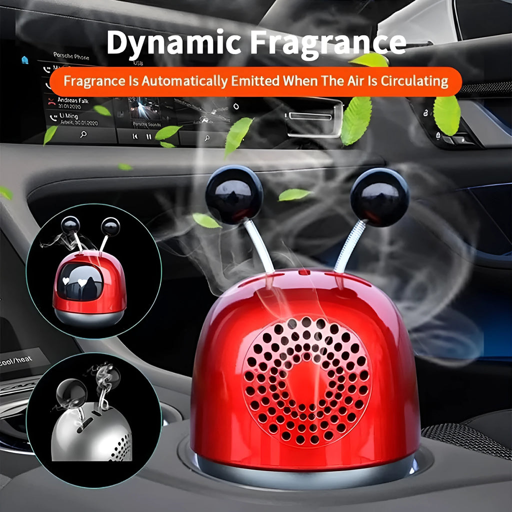 Robot-shaped car vent aromatherapy diffuser decoration with 40ml gel capacity