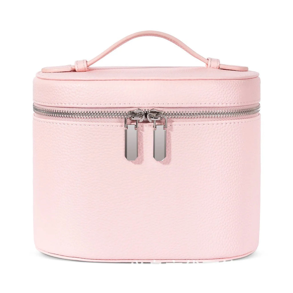 Removable elastic band cosmetic bag in light brown with retro tone, ultra-light design for travel storage