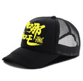 Men's white adjustable snapback baseball cap with a curved 6cm visor on a solid background.