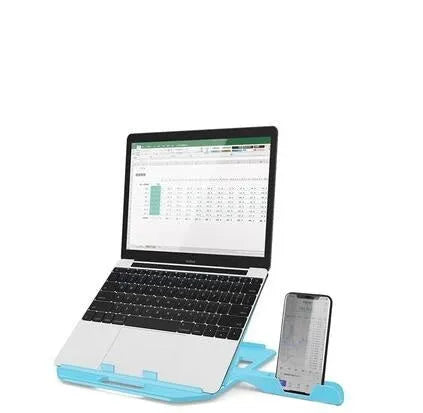 Notebook stand adjustable 7 angles engineering plastic black white 283x278x22mm