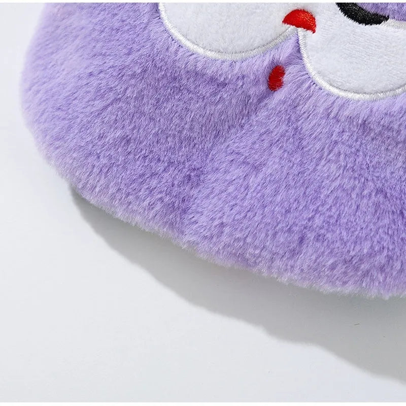 Autumn winter dog hoodie with cute bear design and scarf in pink or purple, sizes XS to XXL