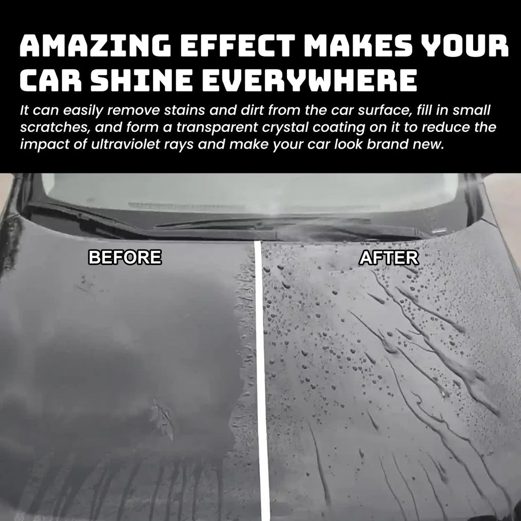 Car coating wax block and sponge applicator for paint protection and cleaning.