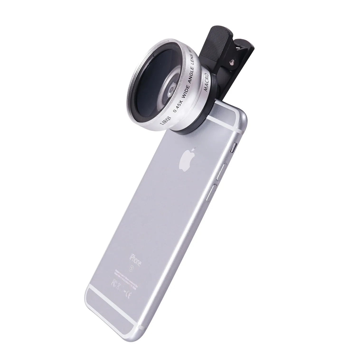 LIEQI 0.45X wide-angle macro external lens for mobile phone cameras in four colour options
