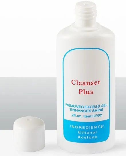 60ml Nail Gel Cleanser Plus bottle for UV gel residue removal and shine