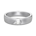 S925 sterling silver heart ring for men and women in platinum or champagne gold, sizes 5-12