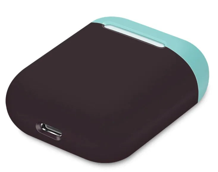 Split-design silicone protective cover for Apple AirPods charging case in a selected solid colour.