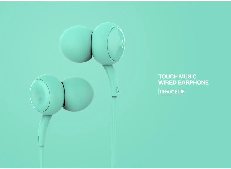 In-ear wired music headset with 3.5mm L-bend plug and 1.2m cable in black colour