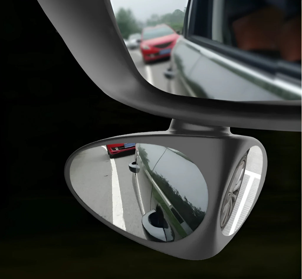 Double vision auxiliary mirror car rearview mirror glass ABS shell black triangular blind spot