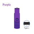 Computer dual-use U disk USB 2.0 flash drive matte aluminium alloy exterior blue colour