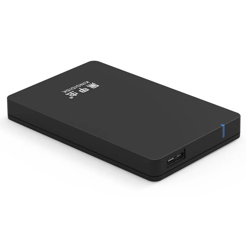 Black KINGIDISK USB 3.0 2.5 inch portable external hard drive, 120 x 76 x 13mm, 80GB to 2TB