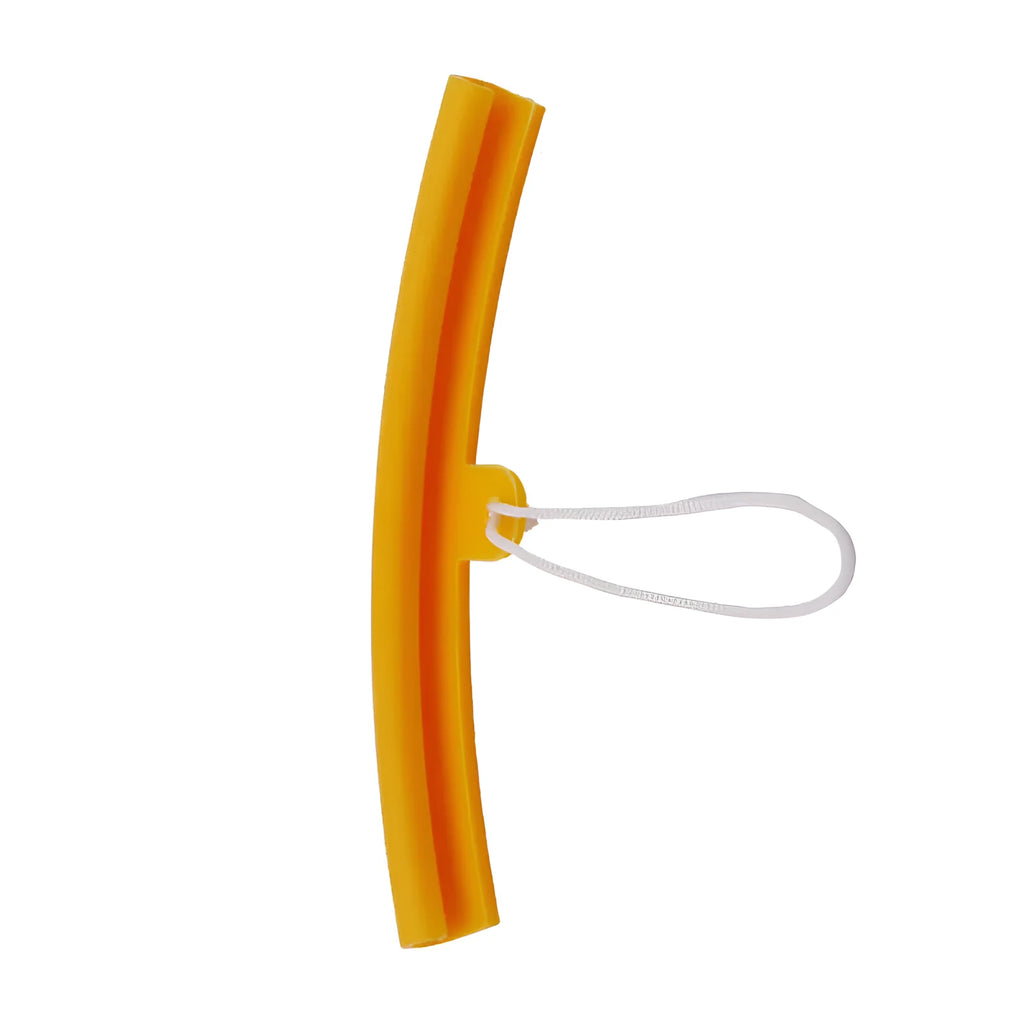 Yellow polyurethane wheel hub protective sleeve covering vehicle wheel centre