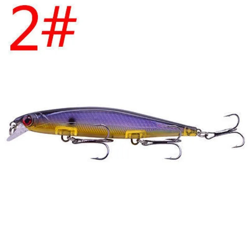 11cm slow heavy minnow fishing lure in colour variations for trout and bass