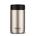 ONE IS ALL 400ml 304 stainless steel vacuum insulated cup with silicone seal, available in black