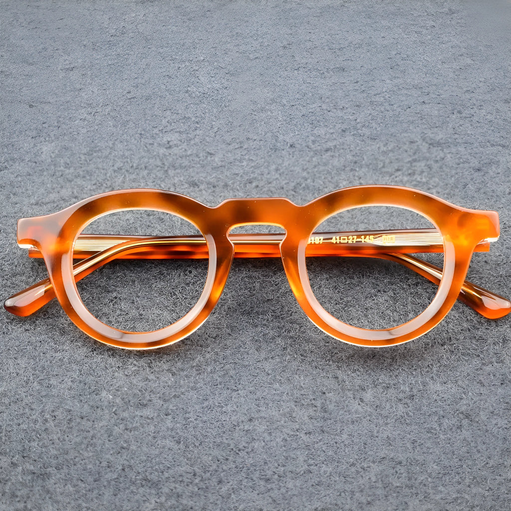 Rap style sunglasses with plate frame and thick sebum colour stitching in full rim box design