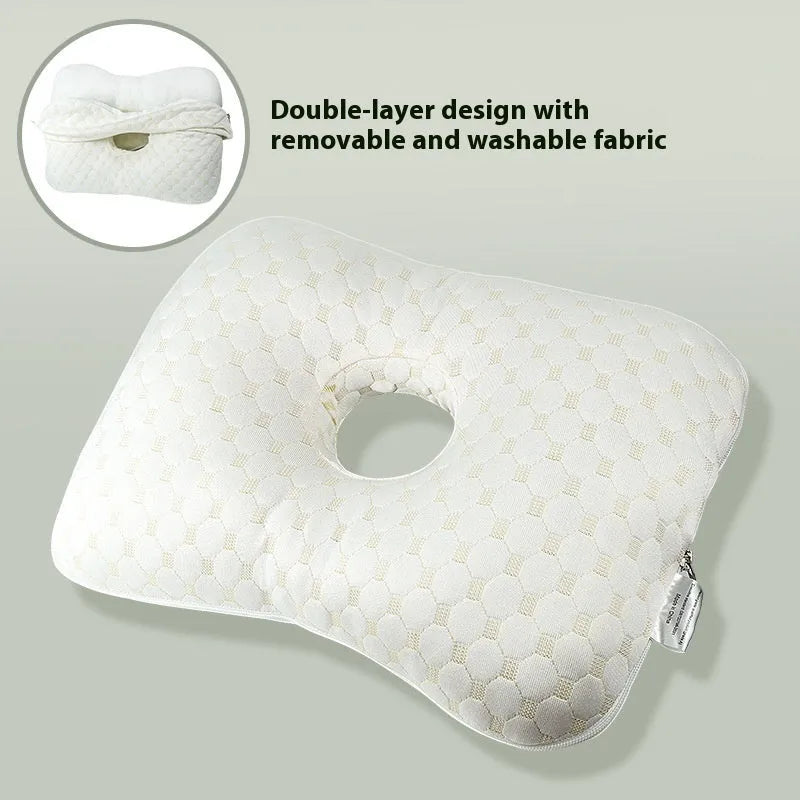 Beauty salon single hole ear pillow in new Chinese style, shown in a grey colour.