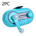 Fishing rod alarm with automatic night fishing signal induction lamp in blue or black colour options