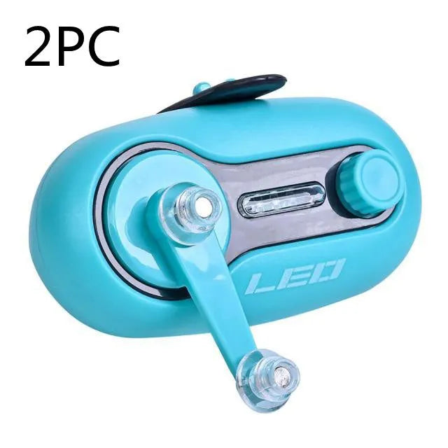 Fishing rod alarm with automatic night fishing signal induction lamp in blue or black colour options