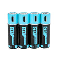 USB rechargeable AA battery 1.5V 1500mAh with Micro USB charging port and smart protection chip